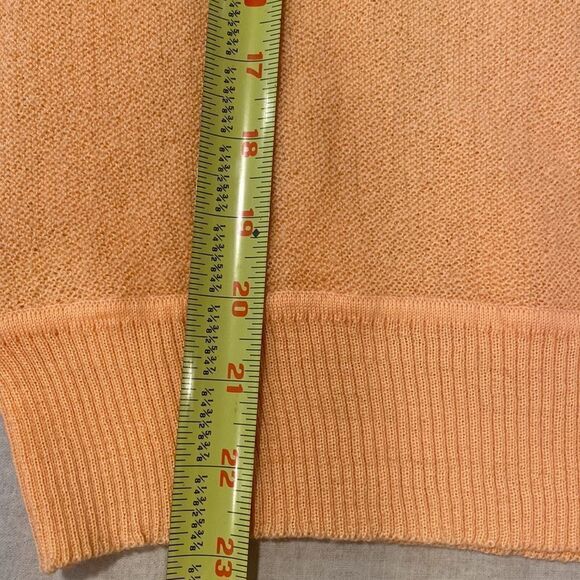 Larrimor’s quanpaca wool drop shoulder orange pullover sweater size L - Picture 8 of 8